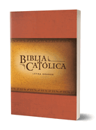 La Biblia Cat?lica: Tapa Blanda, Tamao Grande, Letra Grande. Rstica, Roja / Catholic Bible