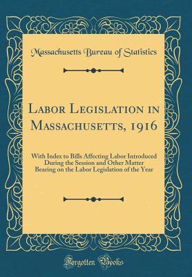 Labor Legislation in Massachusetts, 1916: With Index to Bills Affecting Labor Introduced During the Session and Other Matter Bearing on the Labor Legislation of the Year (Classic Reprint) - Statistics, Massachusetts Bureau of