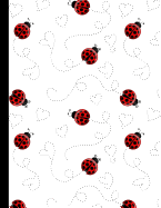 Ladybugs with Hearts: Large Blank Lined Notebook / Journal to Write in