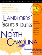 Landlords' Rights & Duties in North Carolina: With Forms - Stanley, Jacqueline D, and Warda, Mark, J.D.