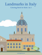 Landmarks in Italy Coloring Book for Kids 1 & 2