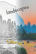 Landscape Coloring Pages: Beautiful Landscapes Coloring Pages, Book, Sheets, Drawings