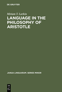 Language in the Philosophy of Aristotle