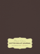 Large 8.5 x 11 Dotted Bullet Journal (Brown #13) Hardcover - 245 Numbered Pages