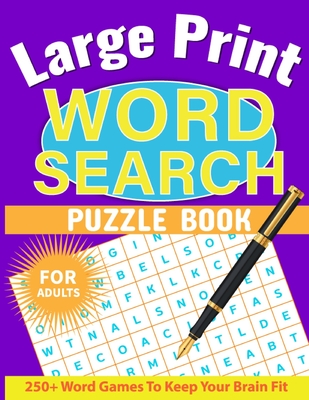 Large Print Word Search for Adults: Word Search Book for Adults with Solutions, Word Find Books for Men, Women, Seniors - Bidden, Laura