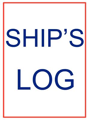 Large Ship's Log Book - Kaufman, John P.