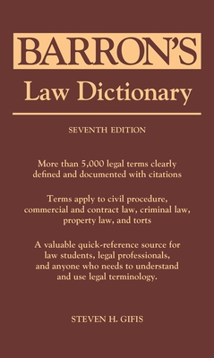 Law Dictionary - Gifis, Steven H.