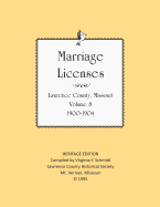 Lawrence County Missouri Marriages 1900-1904