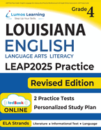 Leap Test Prep: Grade 4 English Language Arts Literacy (Ela) Practice Workbook and Full-Length Online Assessments: Leap Study Guide