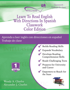 Learn To Read English With Directions In Spanish Classwork: Color Edition