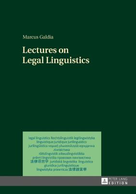 Lectures on Legal Linguistics - Galdia, Marcus