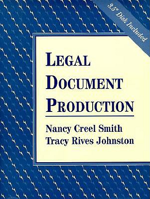 Legal Document Production - Johnston, Tracy R, and Smith, Nancy Creel