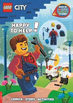 LEGO City: Happy to Help! Activity Book (with Harl Hubbs minifigure) - Buster Books, and LEGO