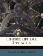 Lehrbegriff Der Syntactik