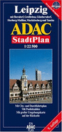 Leipzig Adac Stadtplan 1:20 000: Mit City- Und Durchfahrtsplan, Mit Postleitzahlen: Mit Grosser Umgebungskarte