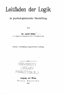 Leitfaden Der Logik in Psychologisierender Darstellung