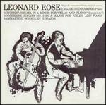 Leonard Rose Plays Schubert, Boccherini & Sammartini Sonatas - Leonard Rose (cello); Leonid Hambro (piano)