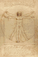 Leonardo Da Vinci Notebooks - The Vitruvian Man: 120 Graph Paper / Grid Lines Pages - Leonardo Da Vinci's Notebook, Journal, Sketchbook, Diary, Manuscript (the Vitruvian Man)