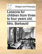 Lessons for Children from Three to Four Years Old