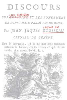 Lessons on Rousseau - Althusser, Louis