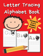 Letter Tracing Alphabet Book: ABC Learning Book for Kids - Toddlers, Preschool, K-2 - Red