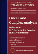 Linear and Complex Analysis: Dedicated to V. P. Havin on the Occasion of His 75th Birthday - 