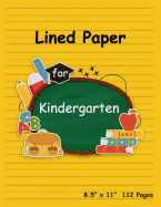 Lined Paper Kindergarten: Practice Handwriting for Girls Boys and Kindergarten Blank Handwriting Printing Workbook