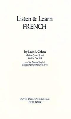 Listen and Learn French - Cohen, Leon J