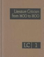 Literature Criticism from 1400 to 1800