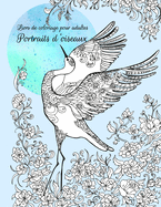 Livre de coloriage pour adultes Portraits d'oiseaux