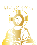 Livre d'Or: LIVRE D'OR ?l?gant pour tout ?v?nement et r?ception catholique. Les 200 pages blanches sont encadr?es d'un fin liser? gris clair ?l?gant 19 x 23,5 cm - 200 pages - couverture souple