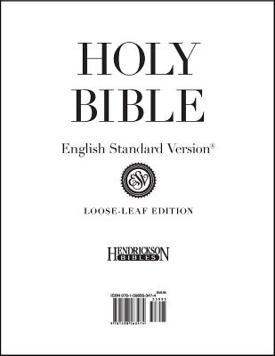 Loose-Leaf Bible-ESV-Pages Only by Hendrickson Publishers (Creator) - Alibris
