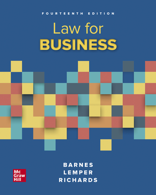 Loose Leaf for Law for Business - Barnes, A James, and Dworkin, Terry M, and Richards, Eric L