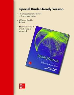 Looseleaf for Panorama: A World History Volume 2: From 1300 - Dunn, Ross E, and Mitchell, Laura J