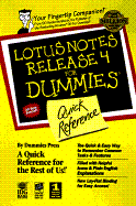 Lotus Notes Release 4 for Dummies: Quick Reference