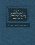 Lucken Im Voelkerrecht. Betrachtungen Und Vorschlaege Aus Dem Jahre 1870