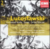 Lutoslawski: Orchestral Works; Songs; String Quartet - Alban Berg Quartet; Halina Lukomska (soprano); Louis Devos (tenor); Roman Jablonski (cello);...