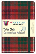 Macrae Modern Red: Waverley Genuine Tartan Cloth Pocket Commonplace Notebook (9cm x 14cm)