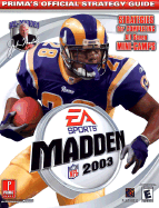 Madden NFL 2003: Prima's Official Strategy Guide - Prima Temp Authors, and Cohen, Mark