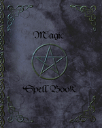 Magic Spell Book: of Shadows or Grimoire Gifts (90 blank attractive spells records & more in a large soft covered notebook; it is from our Pentacle in Black range)