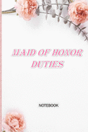 Maid of Honor Duties: a great organizer notebook for any maid of honor