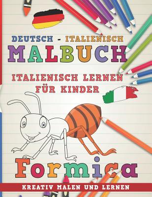 Malbuch Deutsch - Italienisch I Italienisch Lernen F - Nerdmedia