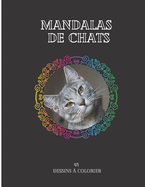 Mandalas de chats 45 dessins  colorier