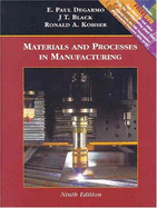 Materials and Processes in Manufacturing with Fundamental Manufacture