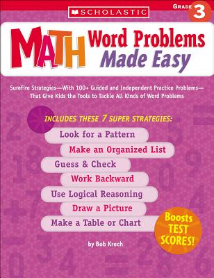 Math Word Problems Made Easy: Grade 3 - Krech, Bob