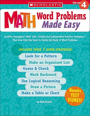 Math Word Problems Made Easy: Grade 4 - Krech, Bob