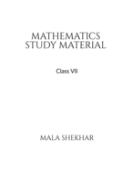 Mathematics Study Material for Class 7