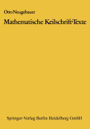 Mathematische Keilschrift-Texte: Mathematical Cuneiform Texts