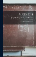 Mathesis: Recueil Math?matique