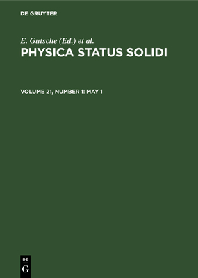 May 1 - Gutsche, E (Editor), and Mller, K (Editor), and Grlich, P (Editor)